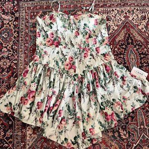 Cider Risa Floral Corset Cami Dress New With Tags (NWT) Never Worn